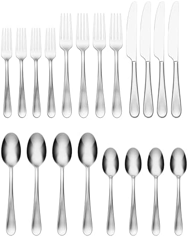 Oneida Grant 20-Piece 18/0 Silverware Set for 4, Flatware