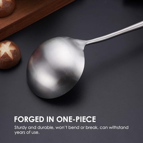 17″ Stainless Steel Wok Spatula and Ladle Set