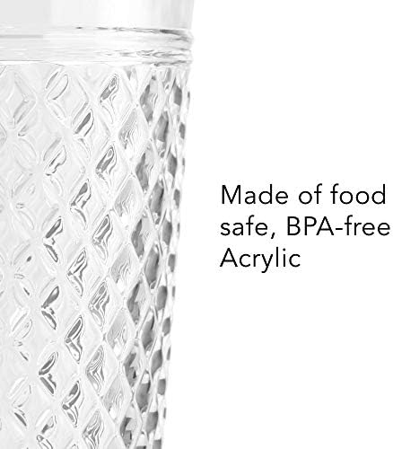 PG Acrylic Water Pitcher - 80oz Clear Plastic Pitcher With Lid