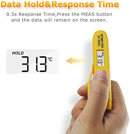Digital Infrared Thermometer with Pocket Clip - Instant Read
