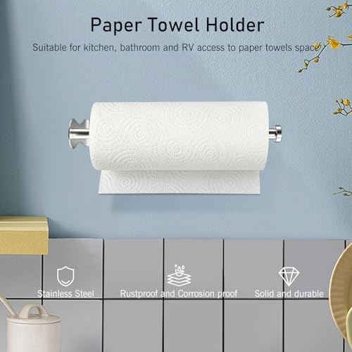 SetSail Silver Under Cabinet Paper Towel Holder