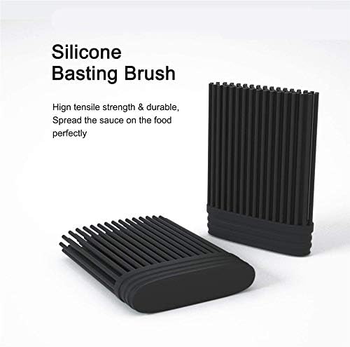 5Pcs Silicone Basting Brushes Heat Resistant BPA Free Stainless Steel