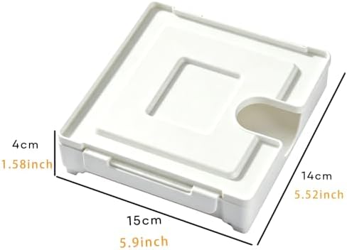 Magnetic Coffee Filter Holder White Storage Box 2 Pack