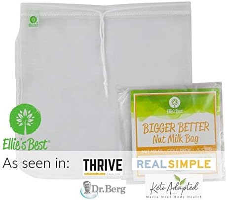 Pro Quality Nut Milk Bags, Greek Yogurt Strainer Bag & Cold Brew