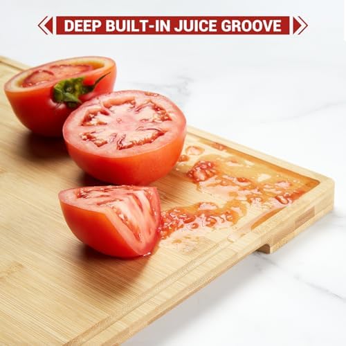 IDEALHOUSE Cutting Board Set of 3 for Kitchen Meal Prep and Serving