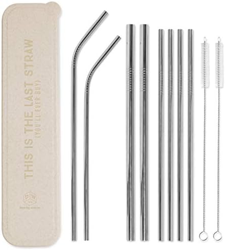Designworks Ink, Straw Set This is The Last Straw Natural, 8 Count