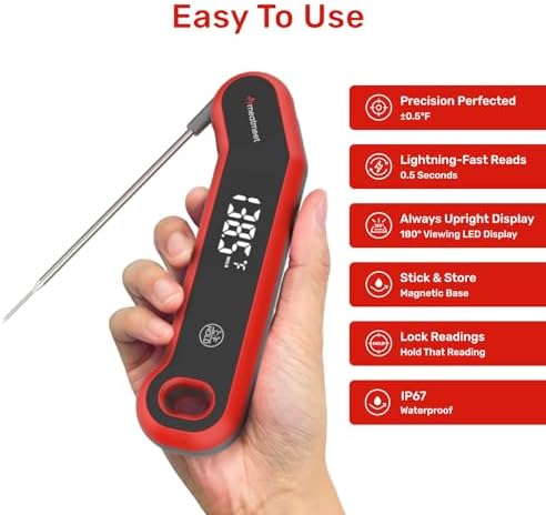 0.5 Sec Instant Read Digital Meat Thermometer