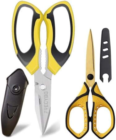 Ultra Sharp Stainless Steel Shears, Heavy Duty Scissors with