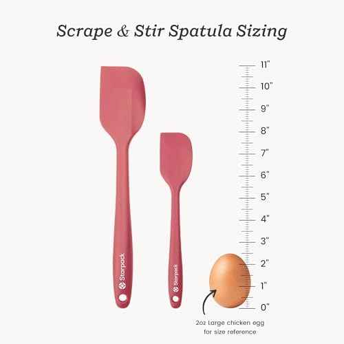 Starpack 'Scrape & Stir' Silicone Spatula Set (2 Pcs) - Heat Resistant