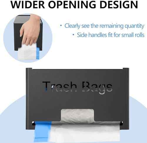 STWWO Large Trash Bag Holder Dispenser