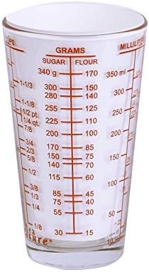 Kolder Mix N Measure Glass, Multi-Purpose Liquid and Dry Measuring