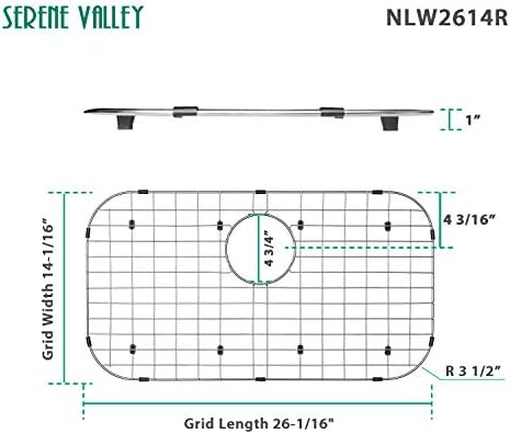 Serene Valley Sink Protector Grid, 26-1/16" x 14-1/16"