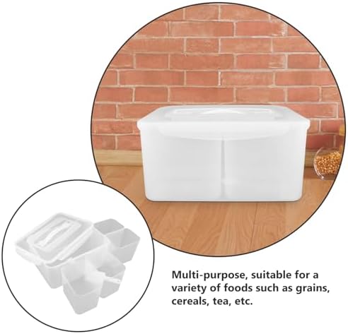 ARTIBETTER 8L Divided Plastic Food Storage Container with Lid and