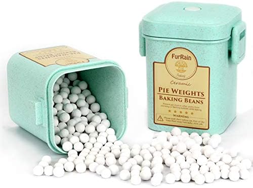 FurRain Ceramic Pie Weights Reusable 10mm Baking Beans Pie Crust