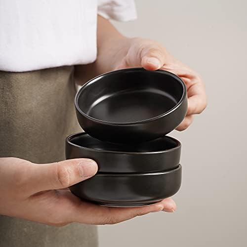 Selamica Ceramic 3.3 Inch Soy Sauce Dish Dipping Bowls Side Dishes