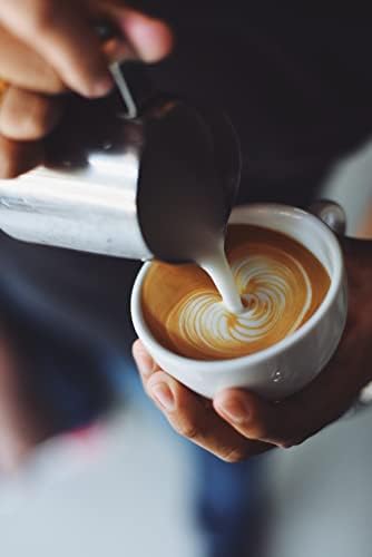 VIA CREMA Stainless Steel Milk Frother Jug for Coffee Machine Milk