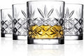 Royalty Art Kinsley Whiskey Glasses, Set of 4, 10.6 oz Crystal