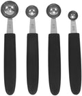 OUNONA 4pcs Stainless Steel Melon Baller Ice Cream Scoop Melon Ball