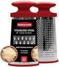 Rubbermaid Stainless Steel Cheese Grater - 9.5" Oval Handheld Box