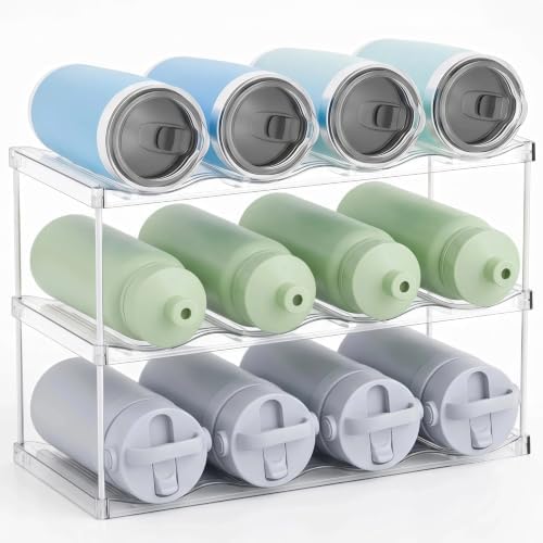 Opps Water Bottle Organizer for Cabinet - 3 Tier Stanley Cup Holder