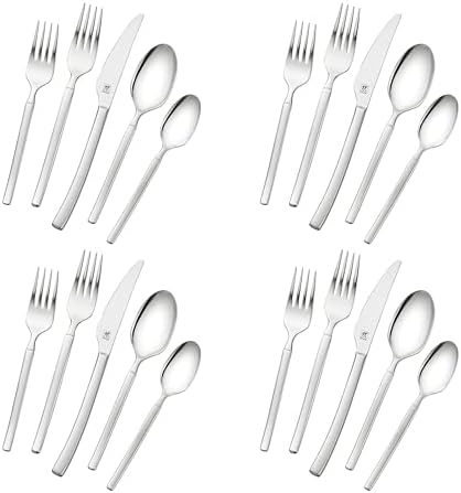 ZWILLING Opus 20-Piece 18/10 Stainless Steel Flatware Set, Silver