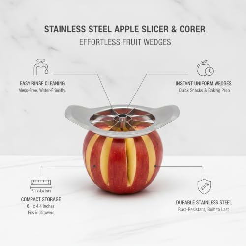Kitchen Drawer Essential: Stainless Steel Apple Slicer and Corer for