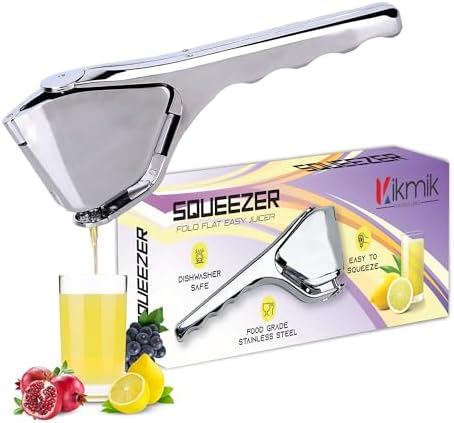 Stainless Steel Foldable Citrus Squeezer, Silver