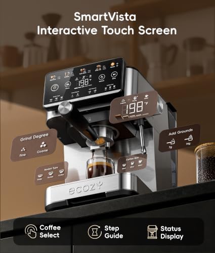 ecozy 4-in-1 Espresso & Cold Brew Machine with Milk Frother