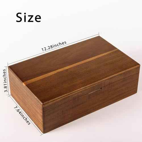 Acacia Wooden Tea Bag Organizers, Tea packet Storage Boxes, Tea Caddy