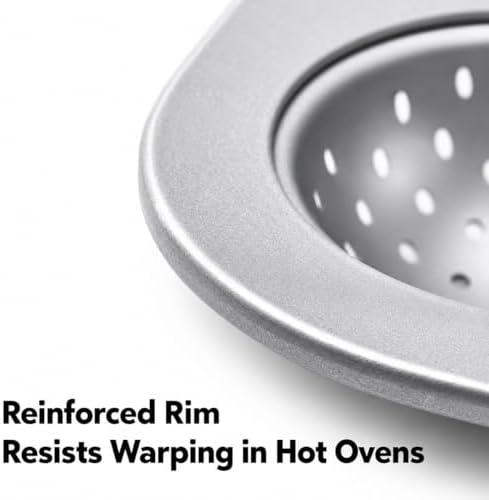 12 in Hoagie Roll Baking Pan, 3-Slot Perforated Carbon Steel Tray