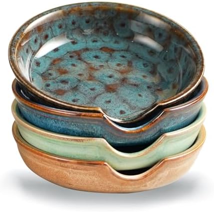 Ceramic Spoon Rest for Stove Top, Utensil Rest for Kitchen Counter