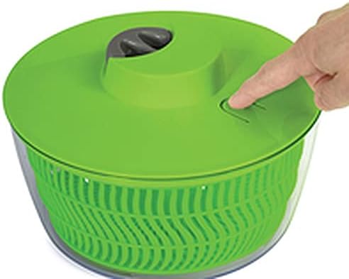 ROPE SALAD DRYER WITH STOP, GREEN - 4L