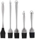 5Pcs Silicone Basting Brushes Heat Resistant BPA Free Stainless Steel