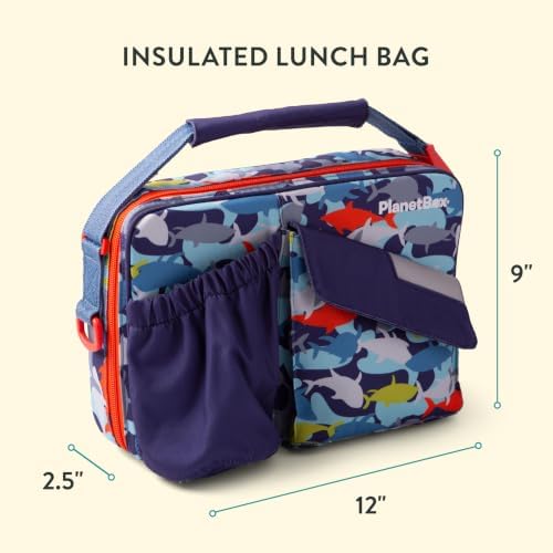 PlanetBox Rover Stainless Steel Bento Box Style Lunch Box Kit for Kids