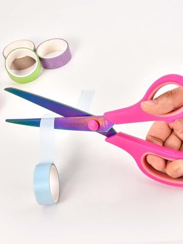 8.5" Office Scissors Heavy Duty, Titanium Coating Sharp Blades