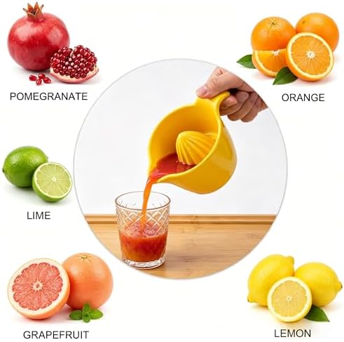 4-Inch Ceramic Lemon Squeezer with Handle