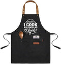 INNORU I Cook as Good as I Look Sign Apron with Pockets, Funny Cooking