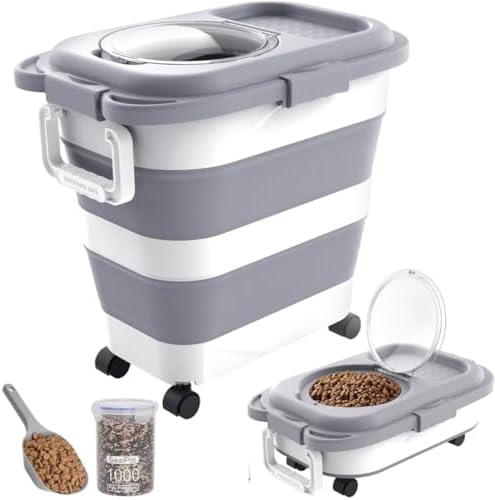 HOYTAMDAR Collapsible Dog Food Storage Containers Set – 13lbs & 28lbs