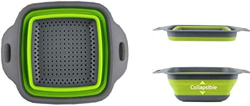 Easy Storage Folding Kitchen Strainer - Collapsible Colander - 8.50" x