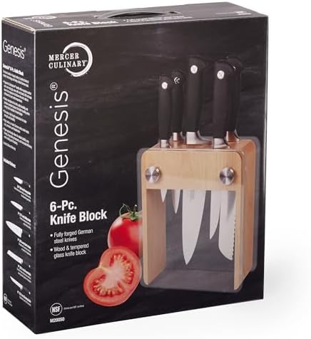 Mercer Culinary Genesis 6-Piece Knife Block Set