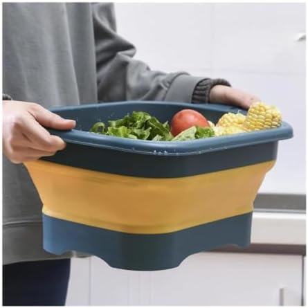 Collapsible Silicone Strainer Foldable Kitchen Colander Space Saving