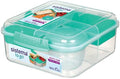 Sistema To Go Collection Bento Box Cube Plastic Lunch and Food Storage