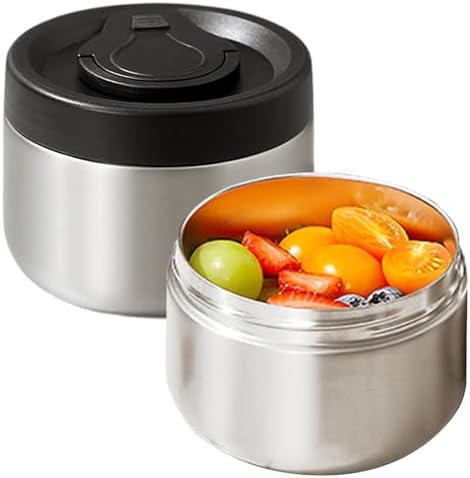 2Pack 16oz Thermo for Hot Food, Leakproof Stackable Wide Mouth lunch