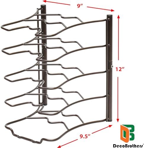 Deco Brothers Pan Organizer Rack, Bronze