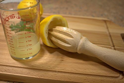 efo Wooden Lemon Squeezer Reamer, Handheld Citrus Juicer