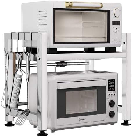 2-Tier Expandable Microwave Oven Rack