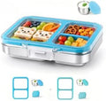 Leak-Resistant 18/8 Stainless Steel Bento Lunch Box Kids 7+ and Adults
