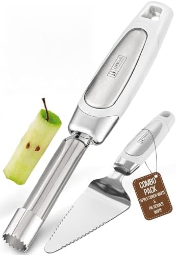 Orblue Premium Apple Corer Tool & Pie Server Bundle