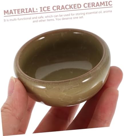 SOLUSTRE Ceramic Essential Oil Mixing Bowls 6 Piece Set for Spa Prep