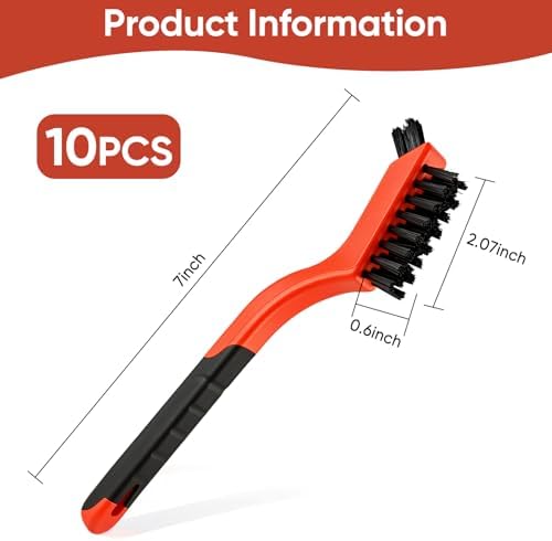 10PCS Nylon Cleaning Brush Set for Tight Spaces